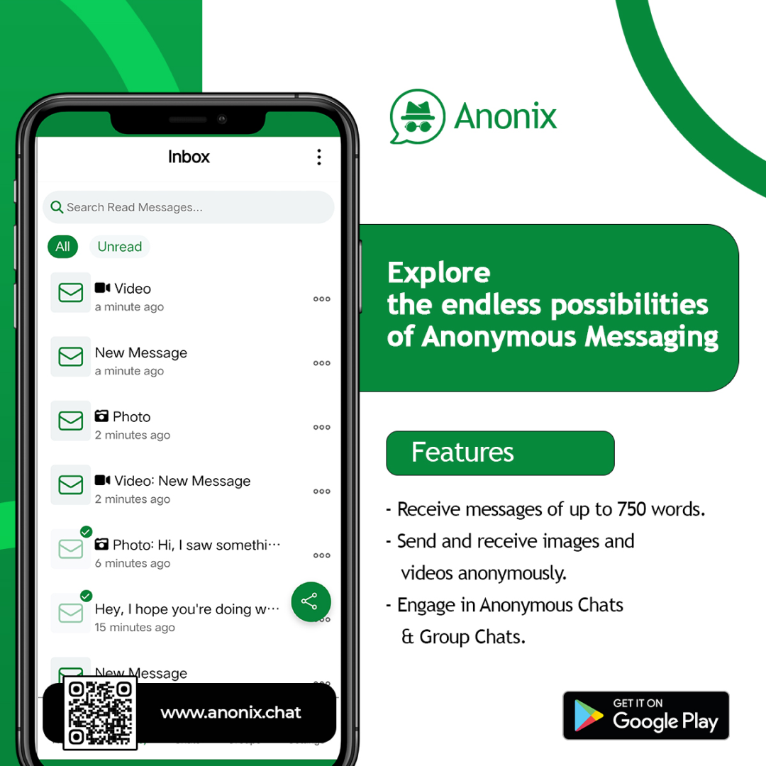 Anonix - Anonymous Messages | Anonymous Chat | Anonymous Group Chat